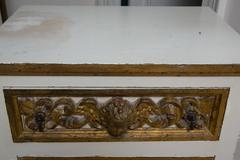 Pair of Italian White and Parcel-Gilt Chests