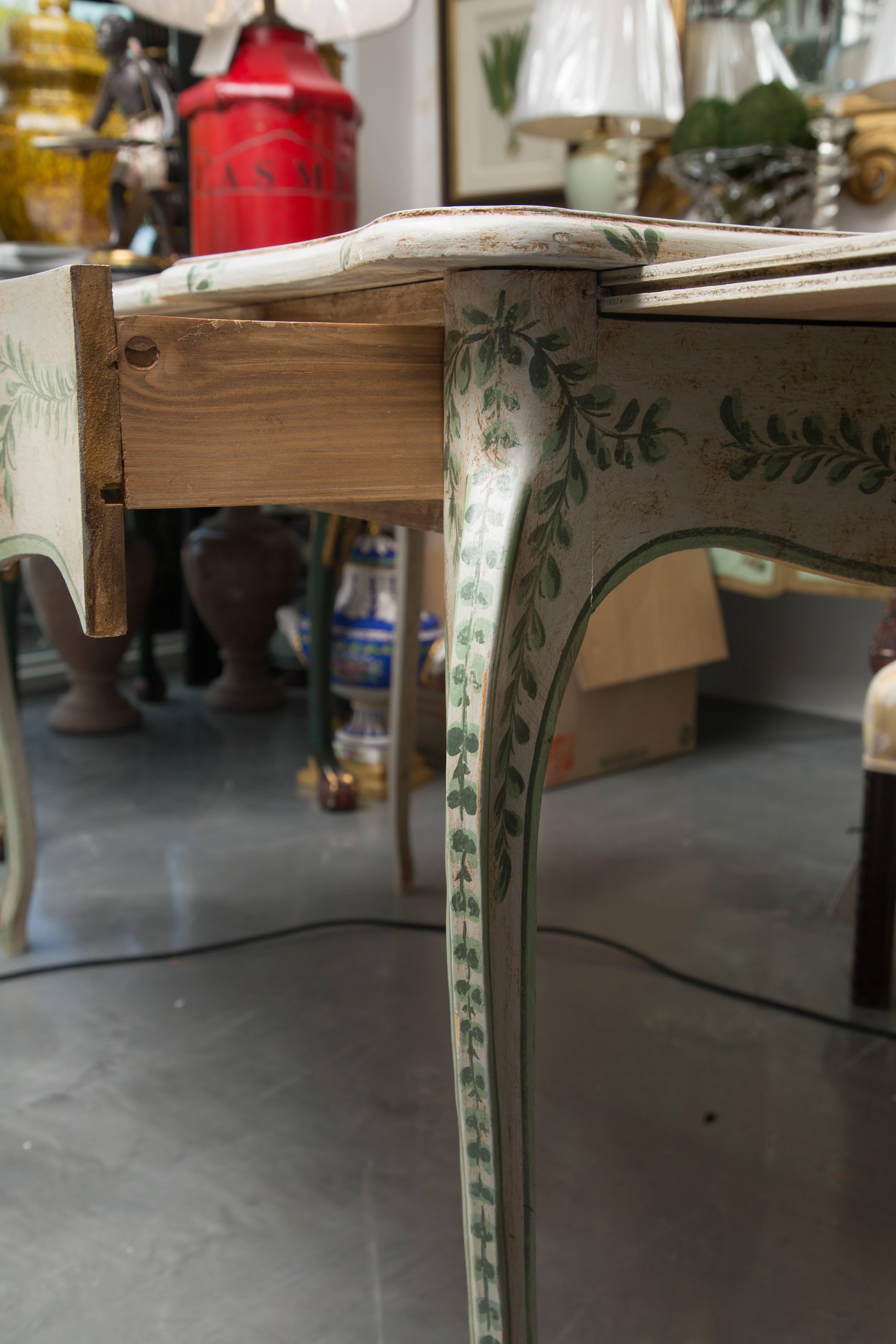 Louis XV Style Painted Writing Table 1
