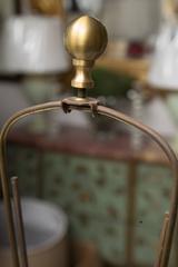 Black and White French Toile Motif Lamp