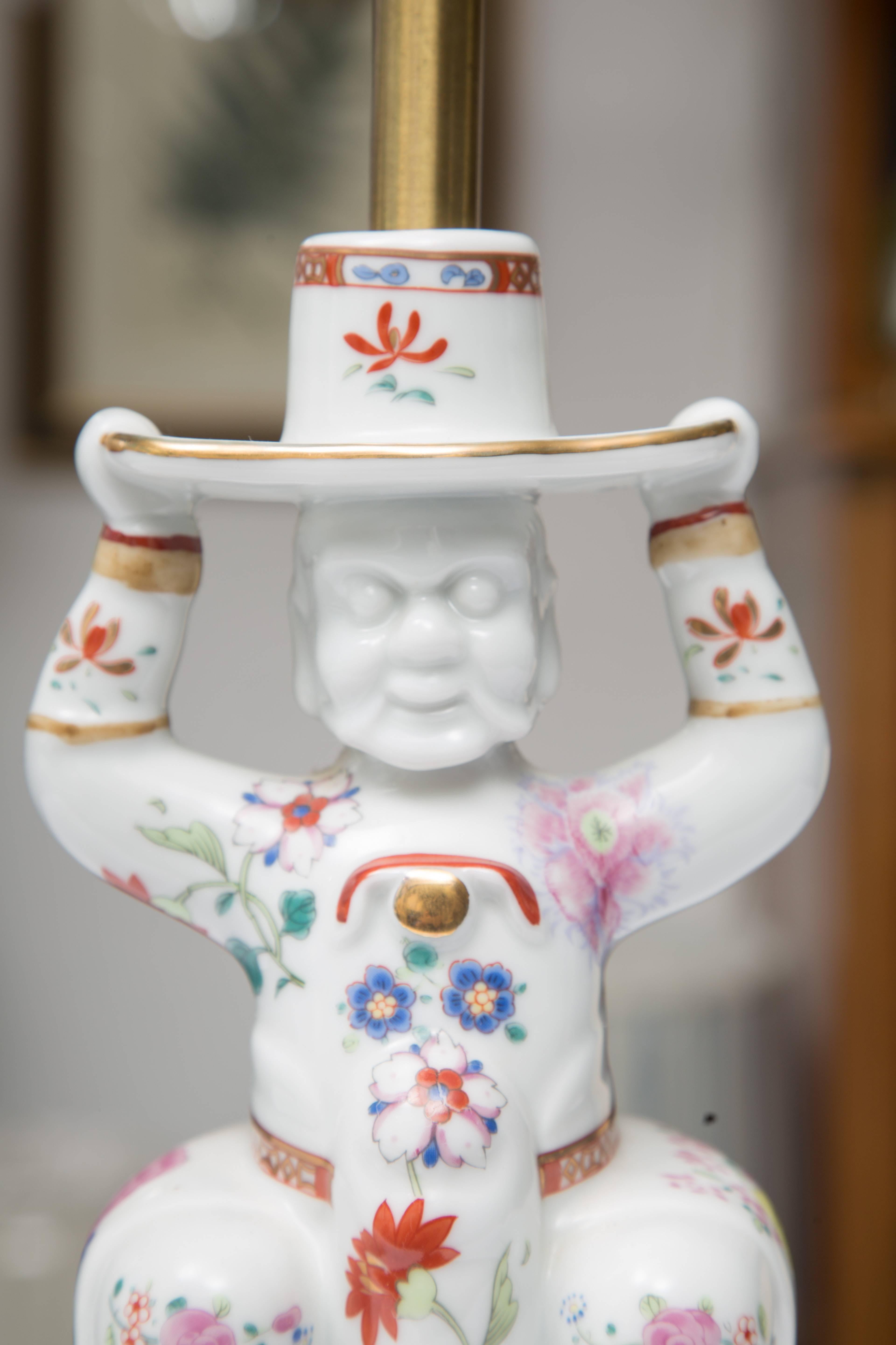 Chinese Export Chinese Warrior as a Table Lamp