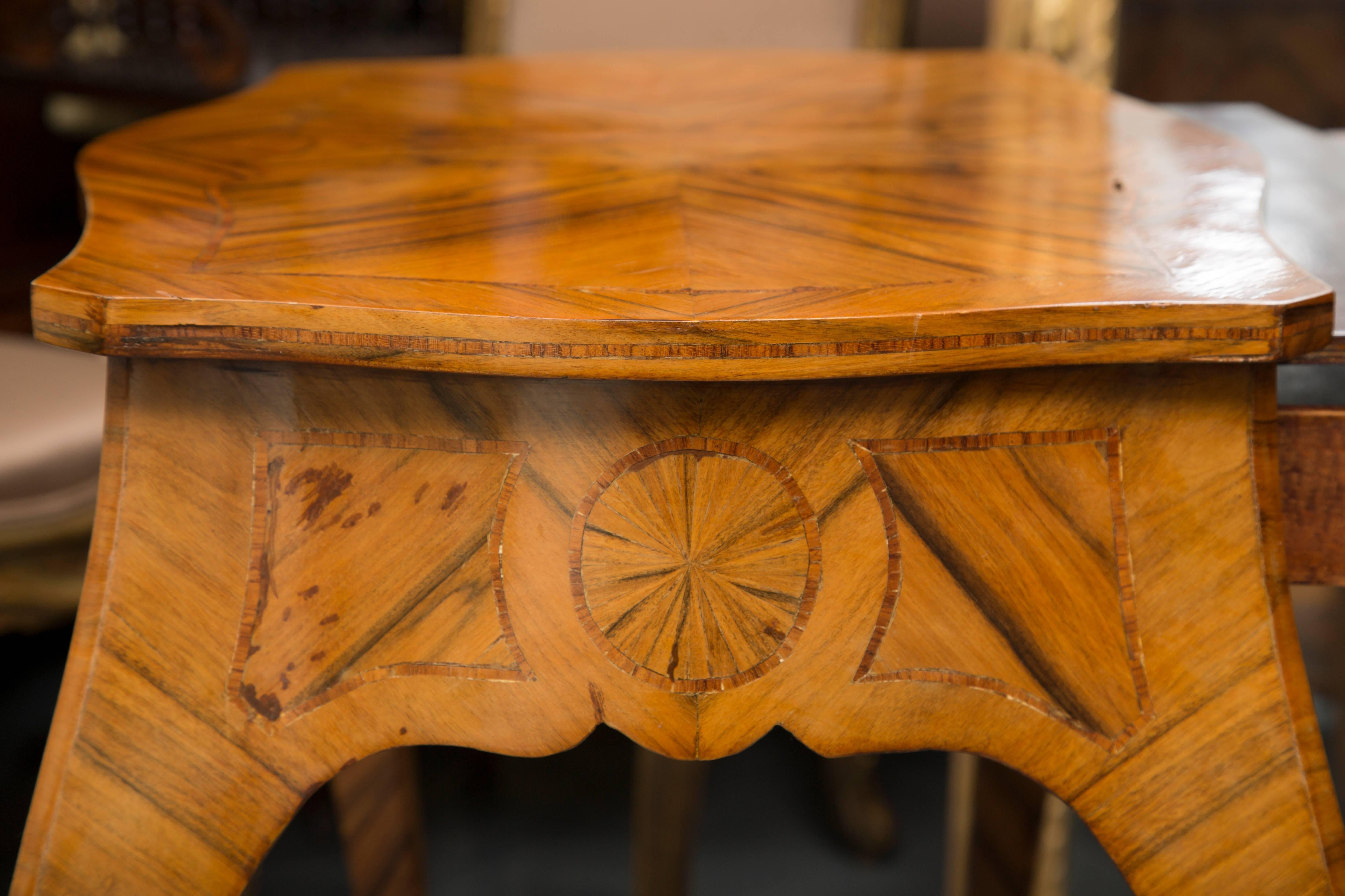 Hand-Crafted 19th Century, Louis XV Style Kingwood Two-Tier Occasional Table