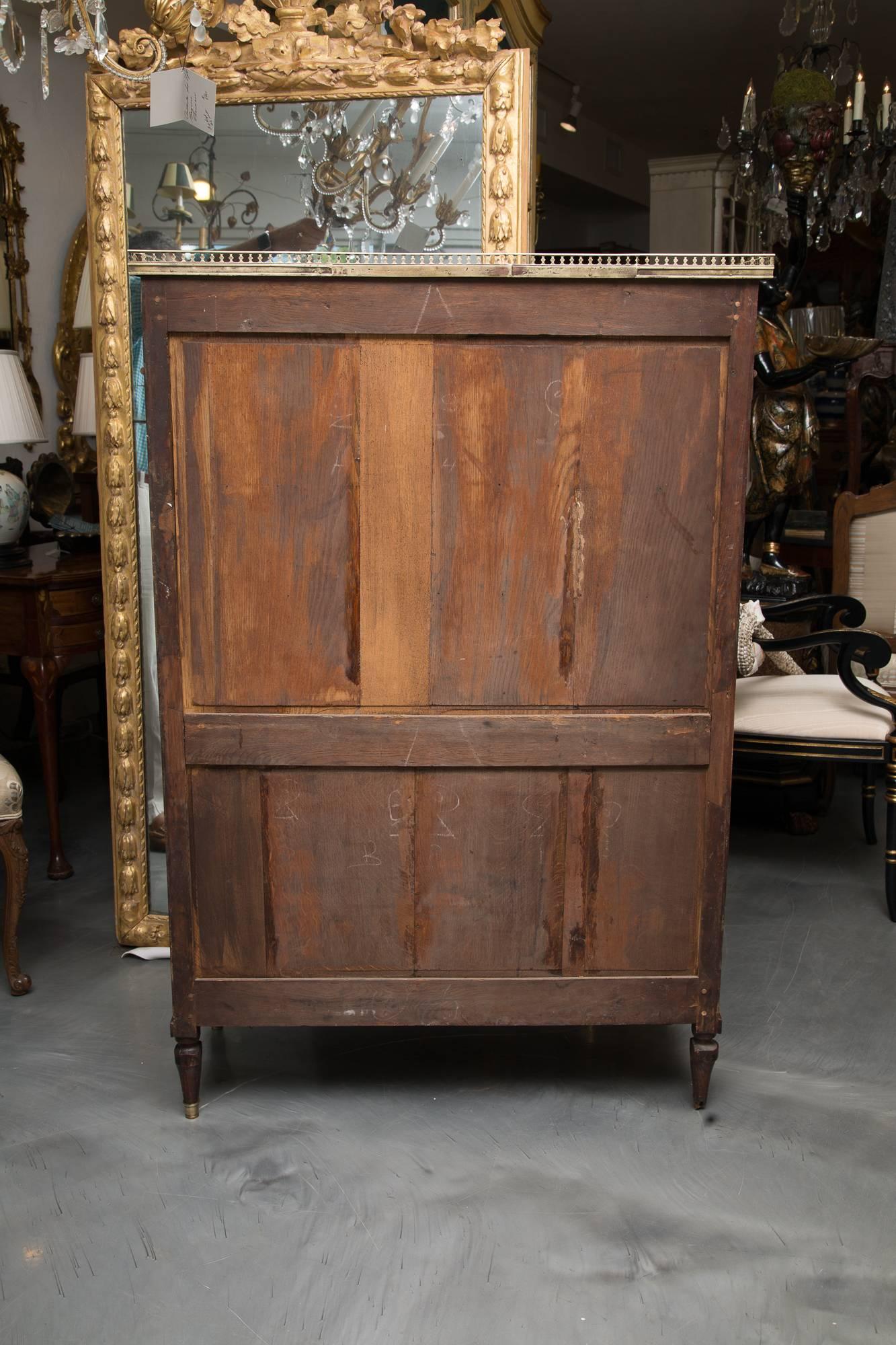 19th Century, Louis XVI Style Mahogany Bookcase 2