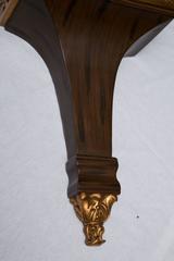 Pair of Rosewood Grain Painted and Gilt Composition Brackets