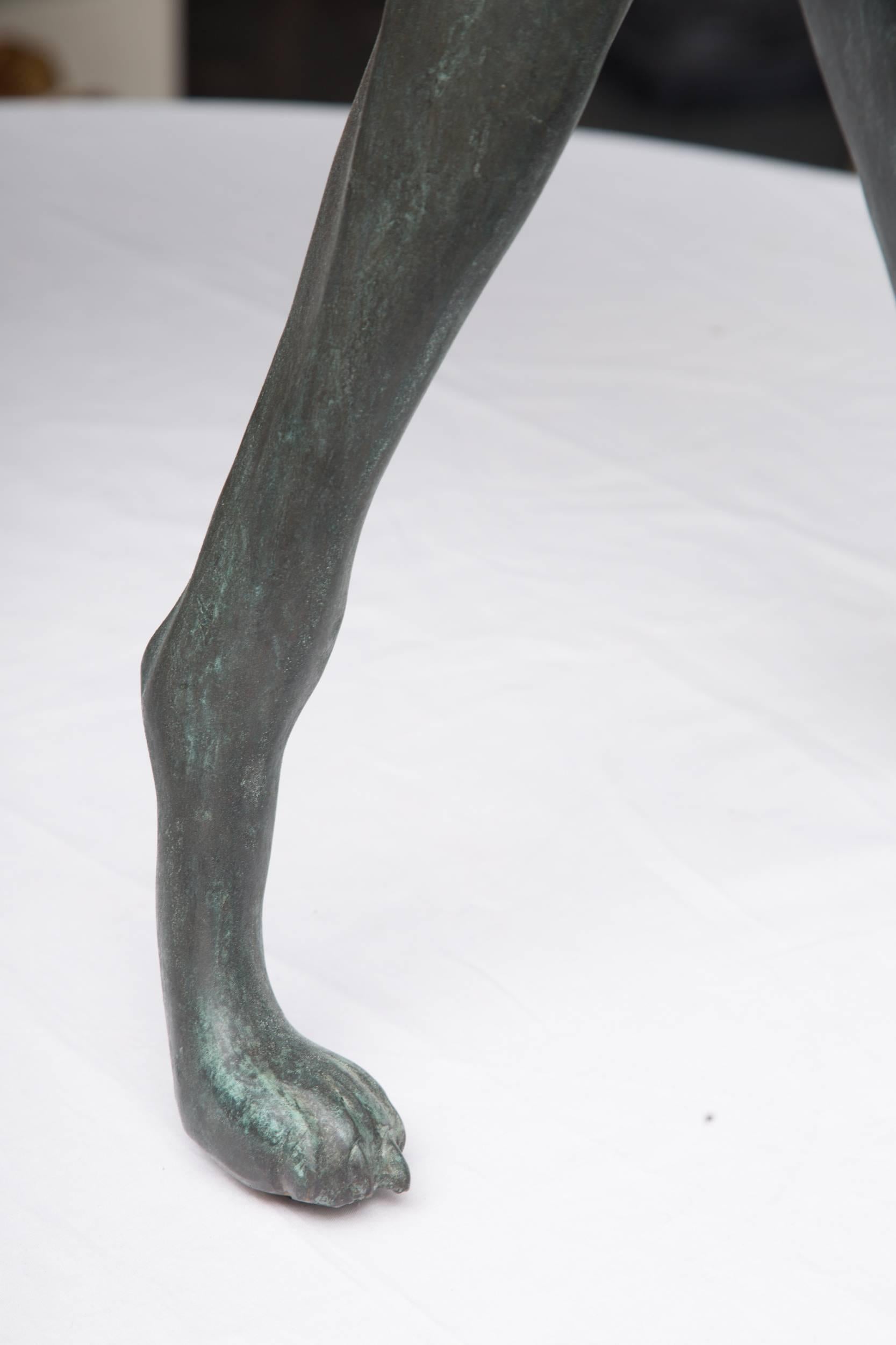 American 20th Century Bronzed Whippet