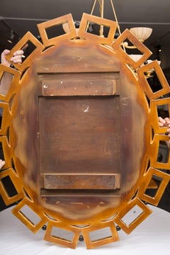 Custom Gilt Oval Mirror