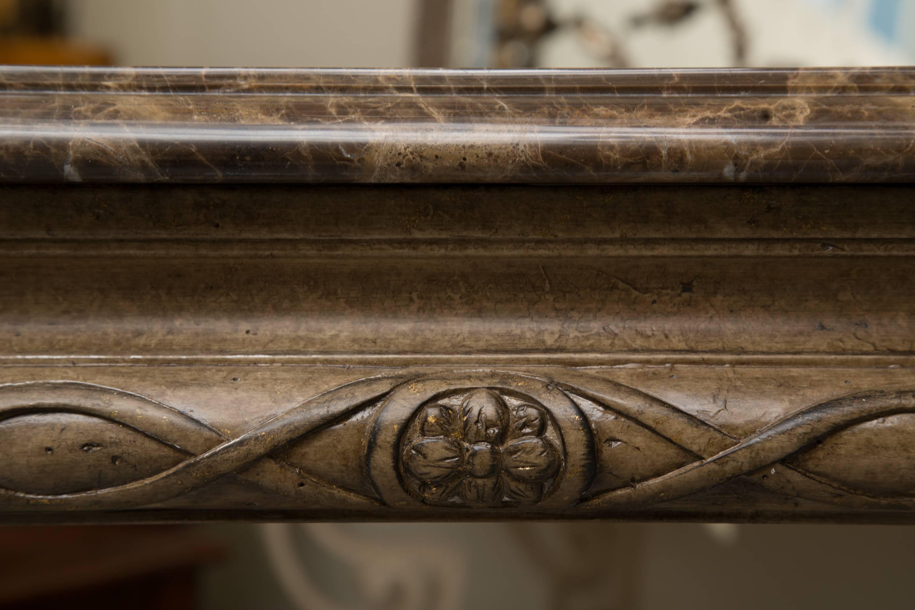 20th Century Italian Renaissance Style Console Table with Marble Top