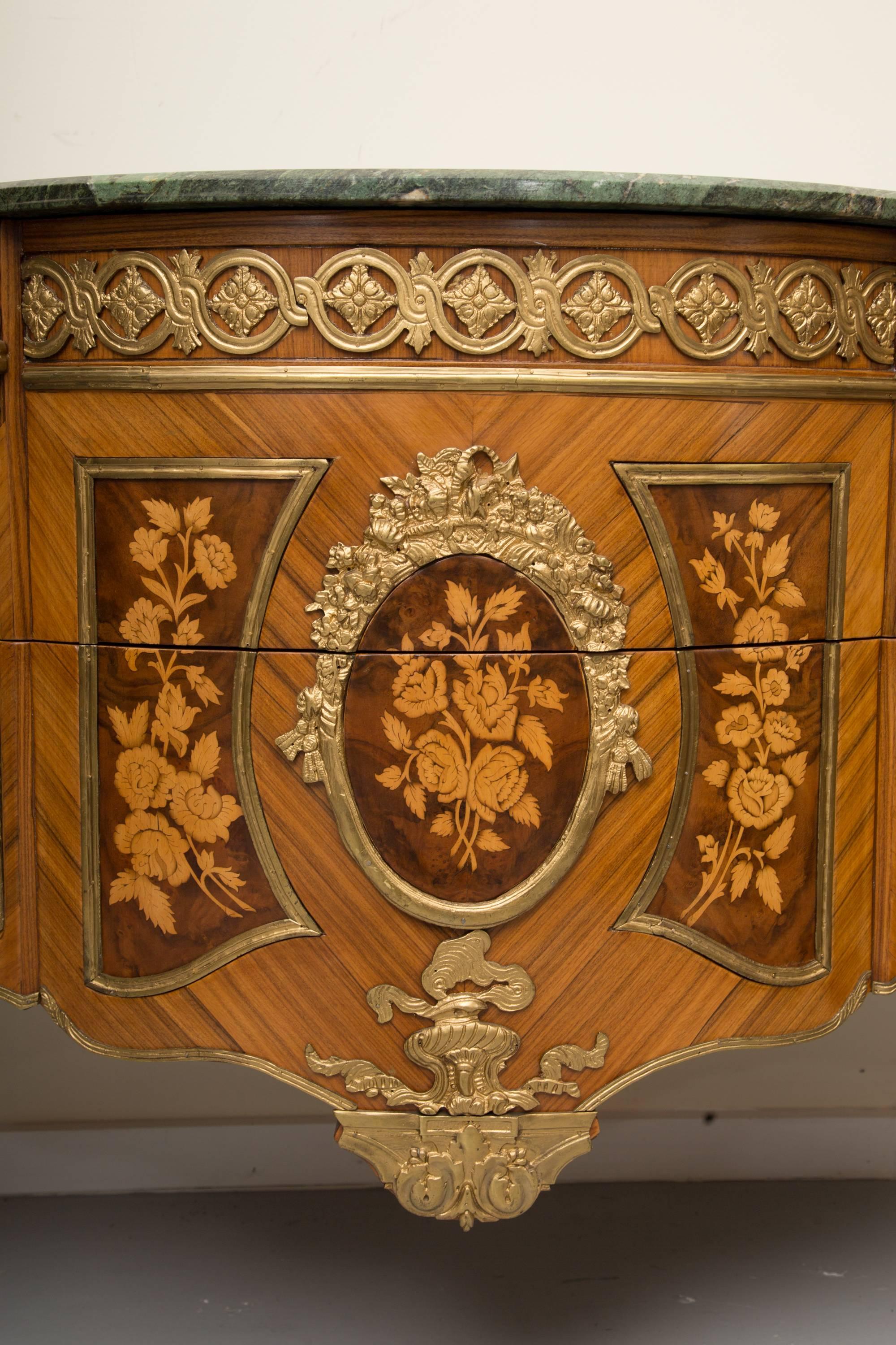 Louis XVI Transitional Style Inlaid Commode 2