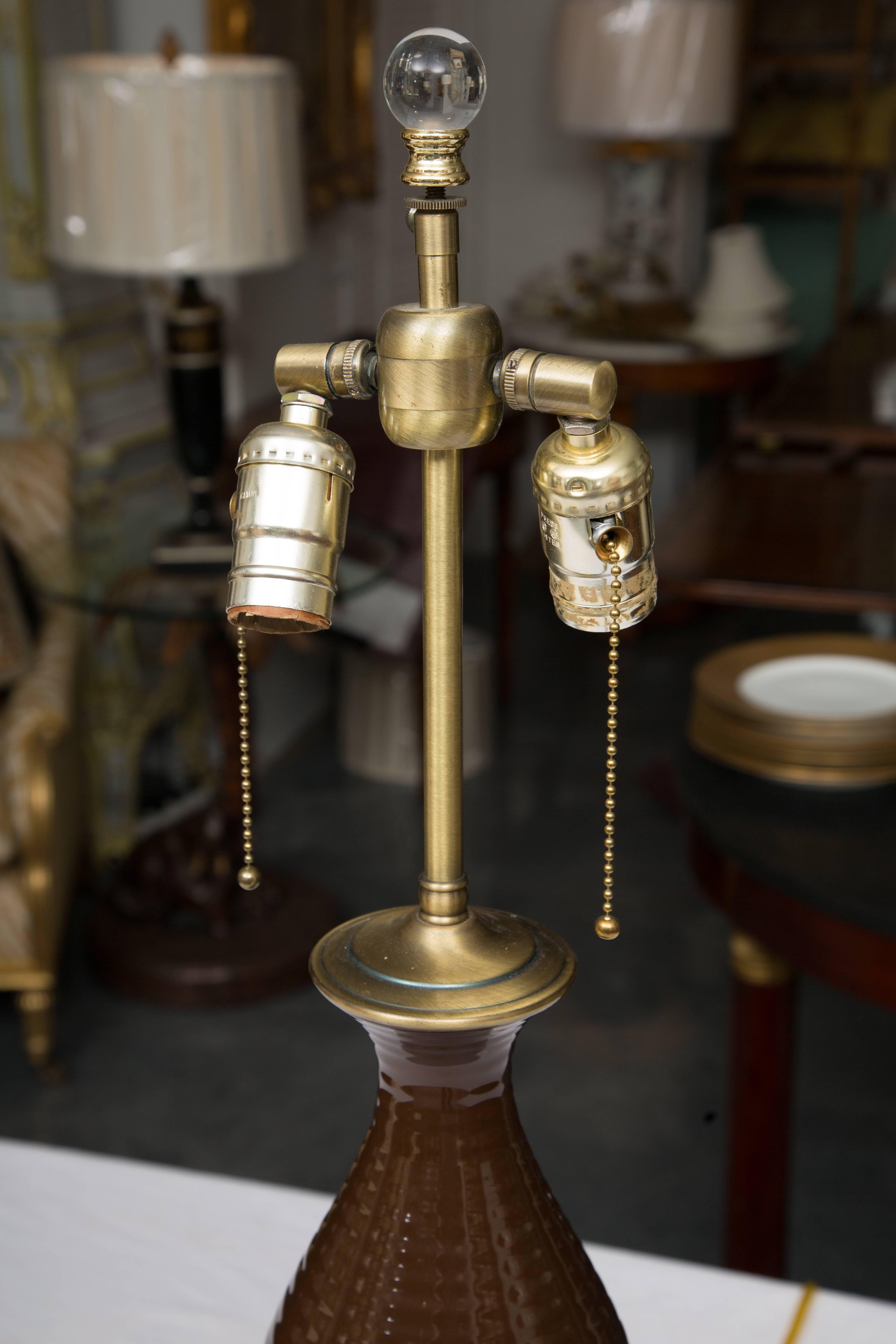 chocolate brown lamps