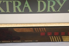 Poster Cinzano di grandi dimensioni incorniciato in un'unica cornice personalizzata