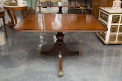 Fine English Mahogany Pedestal Dining Table