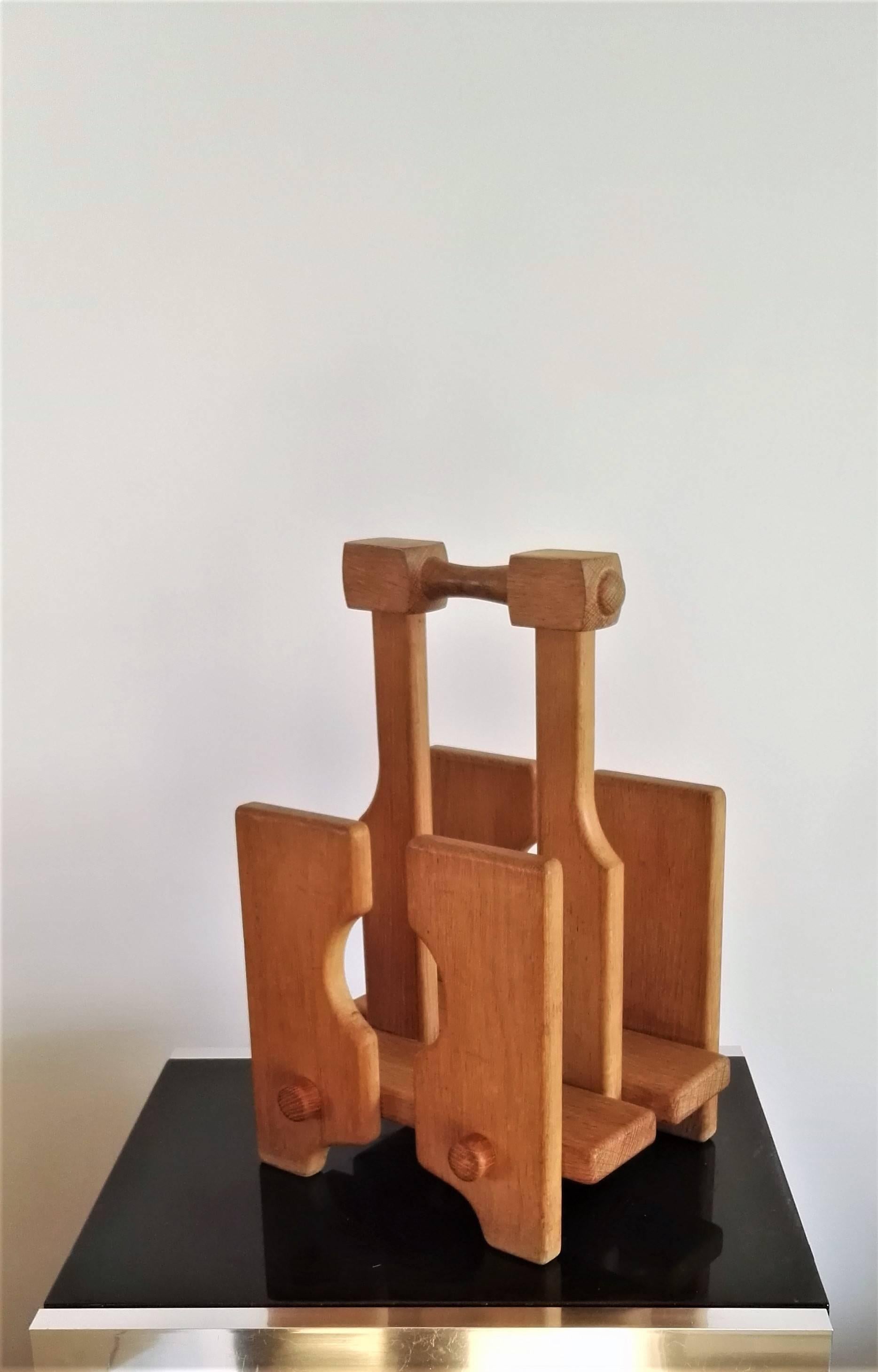 Late 20th Century Guillerme & Chambron Magazine Rack, France, 1970s