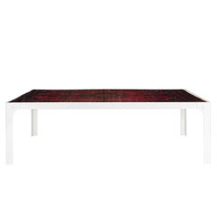 Wiesie Dining Table with Vintage Persian Rug in Epoxy Resin by Fred&Juul