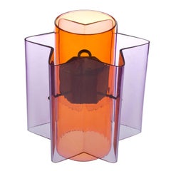 Petrona Colored Star-Shaped Pendant Chandelier in Purple and Red Blown Glass