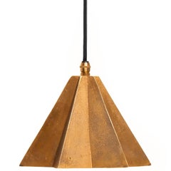 Raffaele Geometric Star-Shaped Wall Bracket Light in Textured Cast Brass