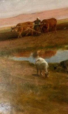 Oil Painting on Canvas by Fredrick Goodall, 1893