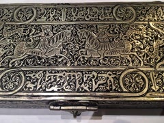 Beautiful Late 19th Century Solid Silver Pen Box