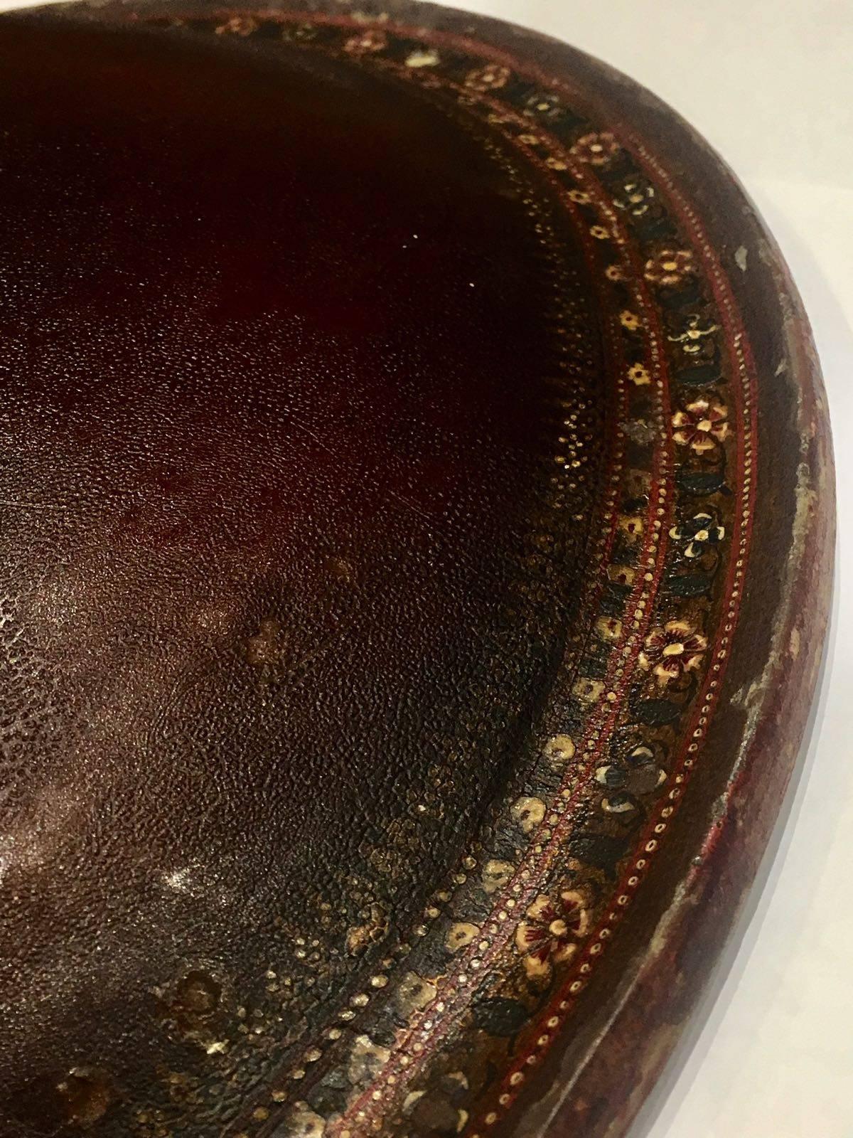 Painted 18th Century Indian Dhal Made from Rhino Hide For Sale