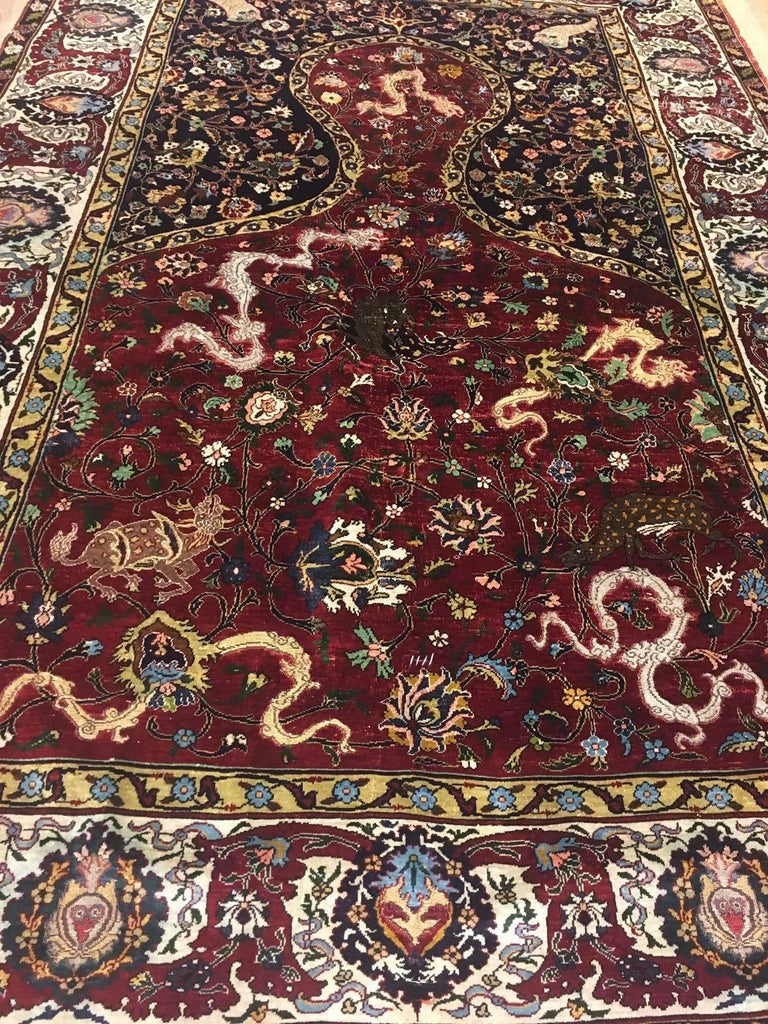 20th Century Turkish Istanbul Kumkapi Rug by Toussounian at 1stDibs