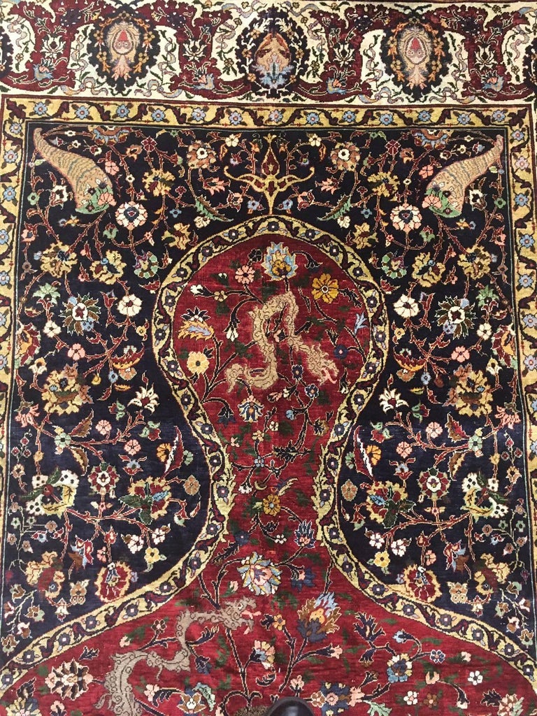 20th Century Turkish Istanbul Kumkapi Rug by Toussounian at 1stDibs