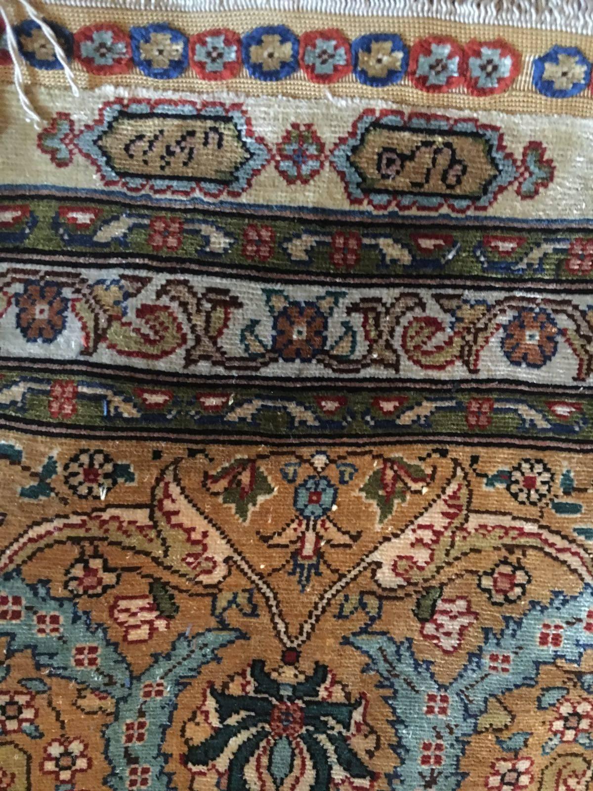 Other Stunning 20th Century Silk Hereke Carpet, Turkish 
