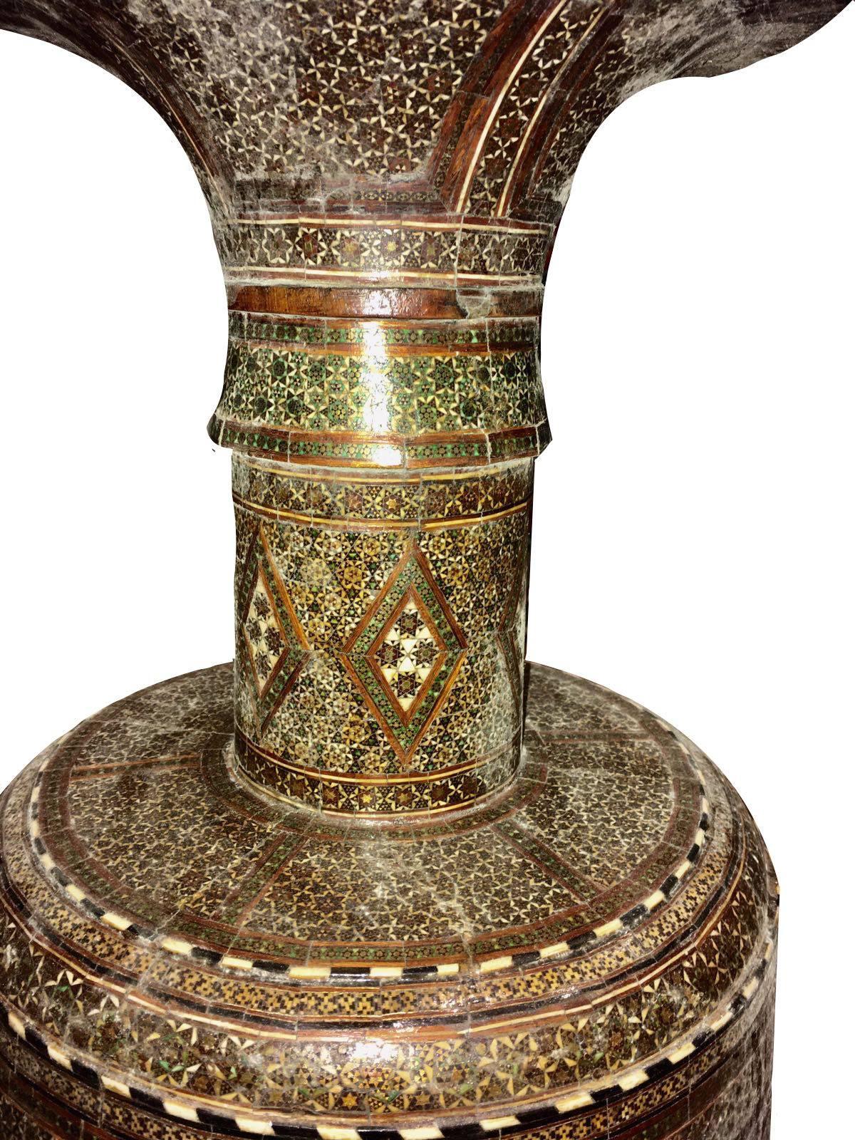 19th century, Qajar Drum 

Measure: H 48cm
D 25cm.
