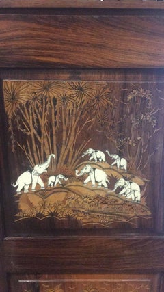 19th Century, Indian Wood Partition with Beautiful Details