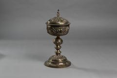 19th Century French Silver Gilt Ciborium