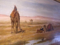 Bedouins and Camels on the Margins of the Desert by Frederick Goodall, 1895