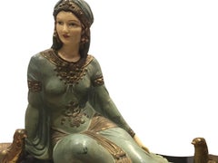 Early 20th Century, Art Nouveau Bronze Sculpture on Marble