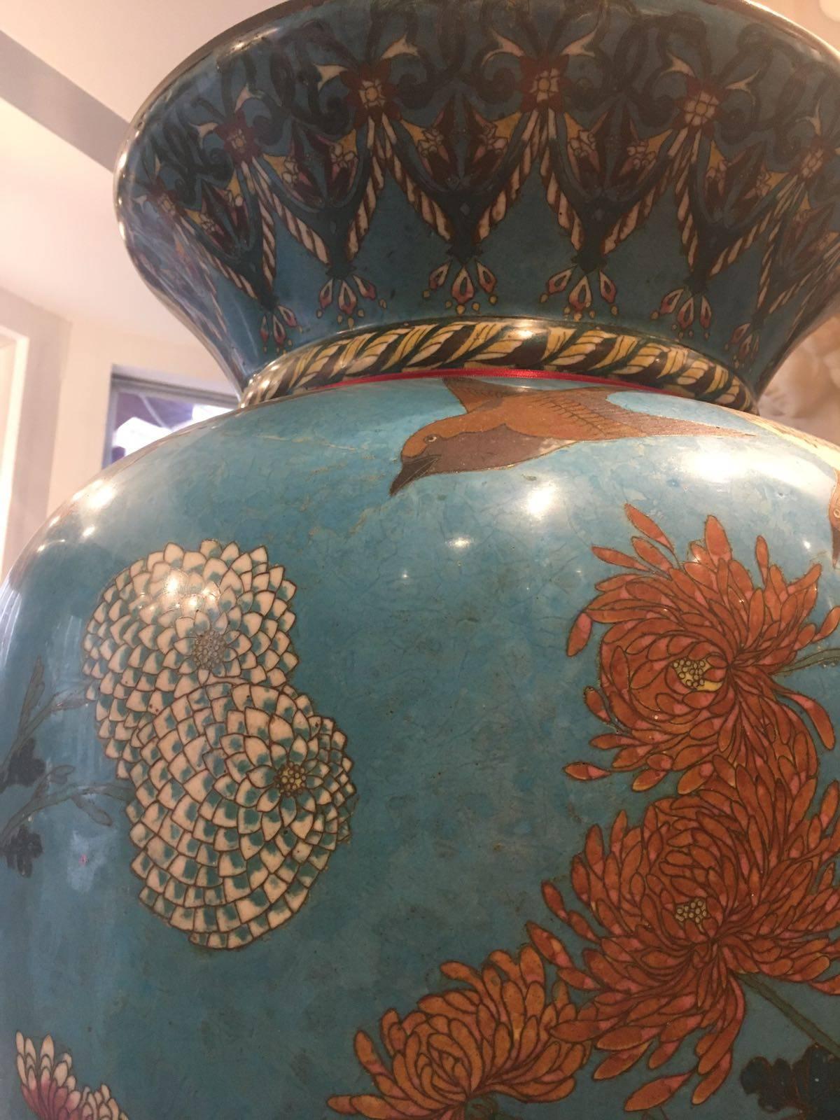 Enameled 19th Century Japanese Vases