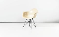 Charles & Ray Eames Rope Edge Armchairs, Set of Two Eiffel Base