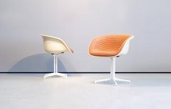 Rare Set of Eight Eames Lafonda Alexander Girard Armchairs Herman Miller