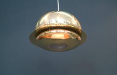 Tobia Scarpa Nictea Chandelier or Pendant in Brass by Flos, Italy, 1960s