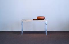 Rare Pair of Fabricius Kastholm Side Tables, Bo-Ex Denmark Slate Steel Black