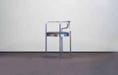 Henning Larsen Chaise Mod. 9230 Fritz Hansen Danemark Cuir noir Acier