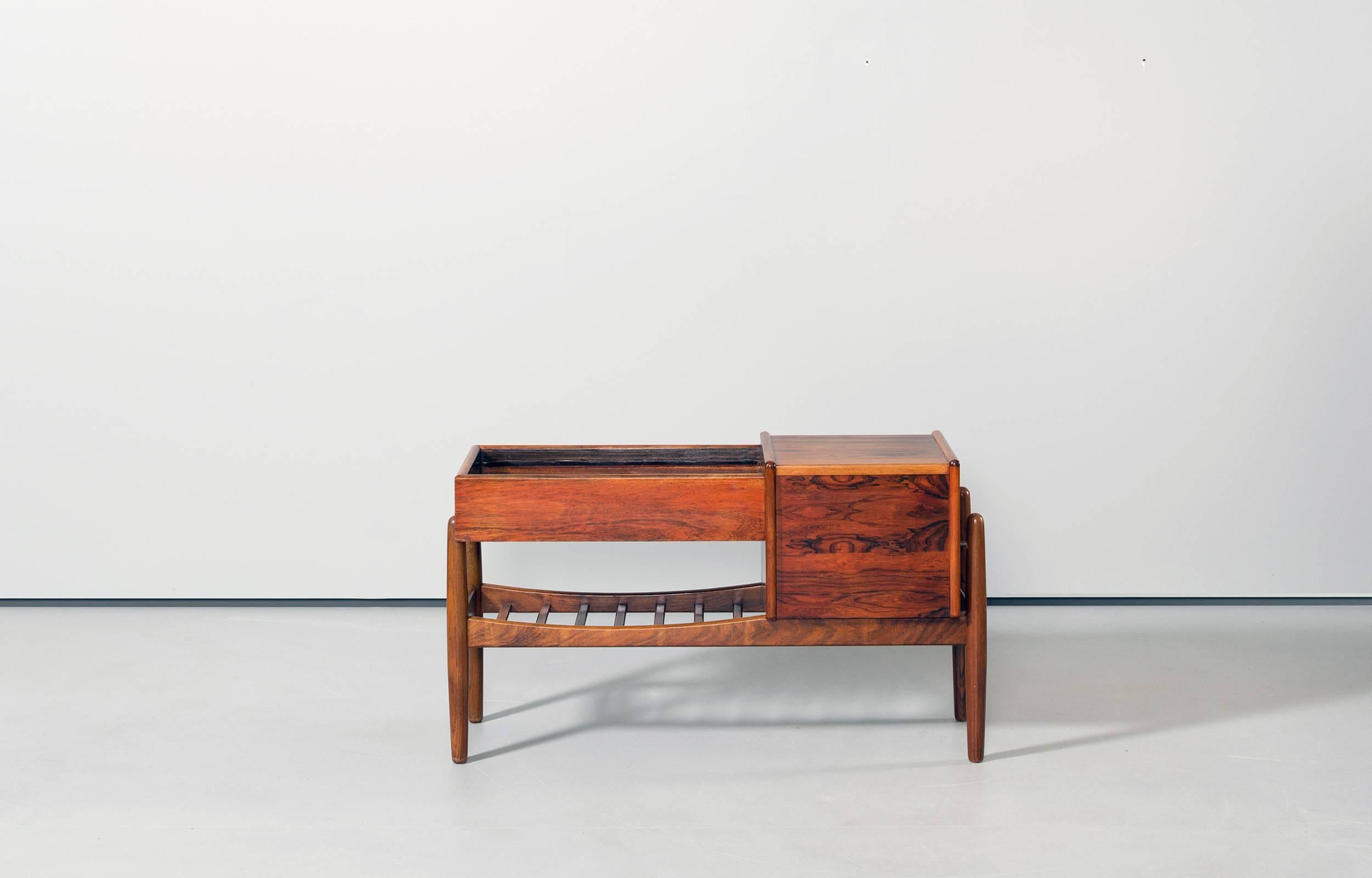 Mid-Century Modern Arne Wahl Iversen Sideboard Commode Rosewood Chest of Drawers Vamø Denmark