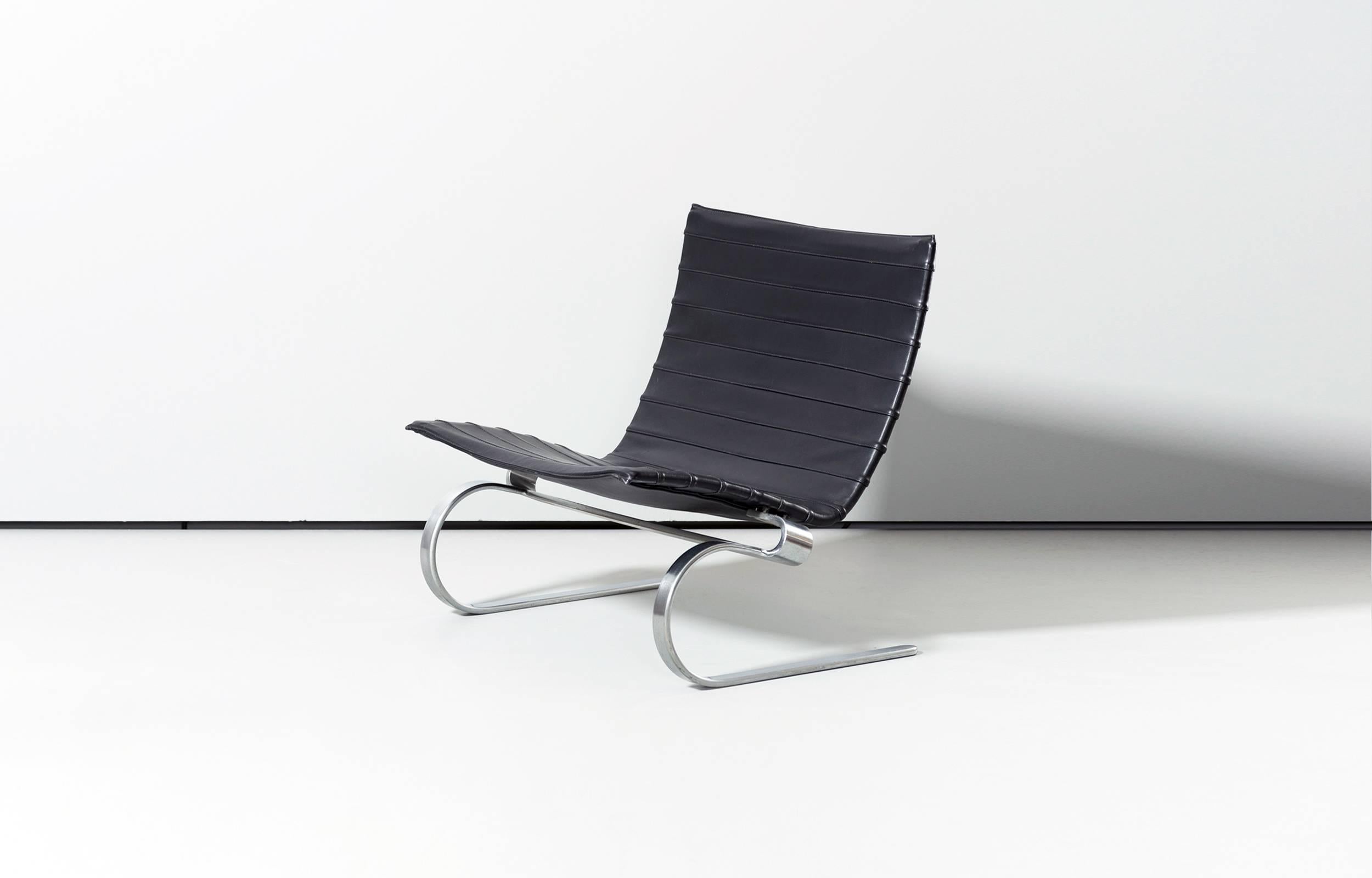 Danish Poul Kjaerholm PK20 Low Version Lounge Chair Leather, Denmark