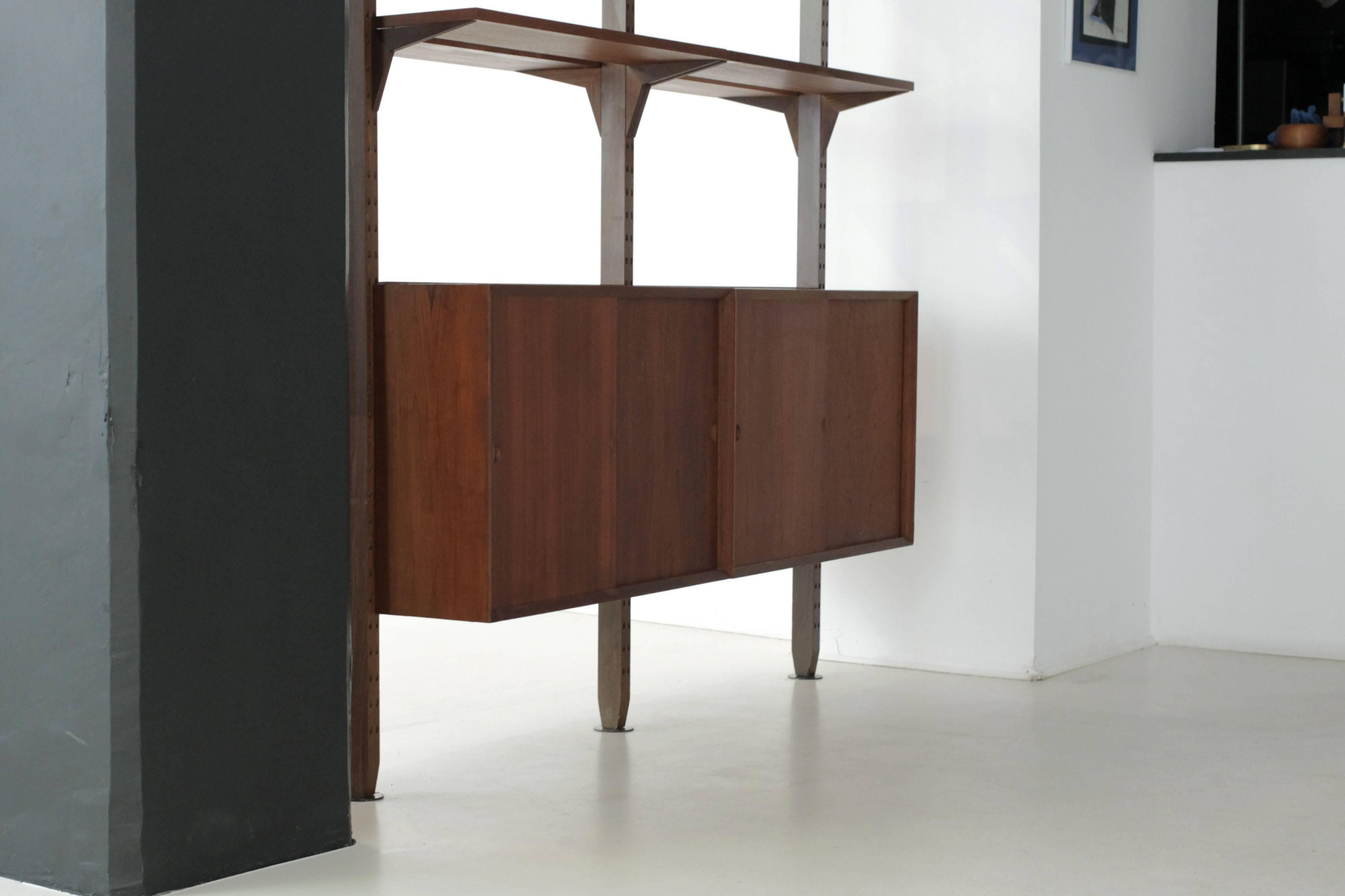 Mid-20th Century Danish Room Divider by Poul Cadovius System Cado For Sale