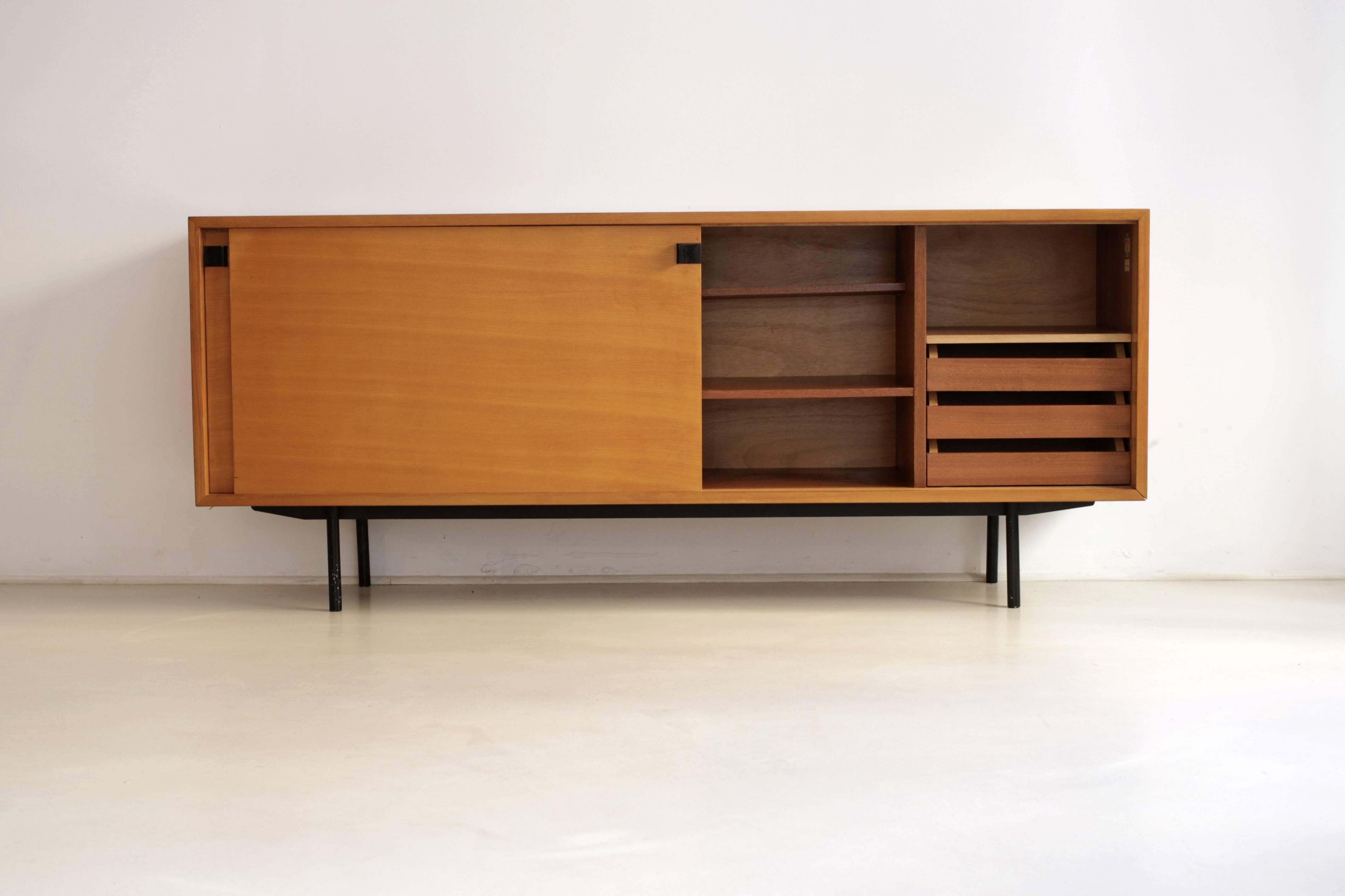 Minimalist French Mid-Century Sideboard by Alain Richard For Sale