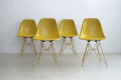 Set of Four DSR Chairs by Charles & Ray Eames, 1960