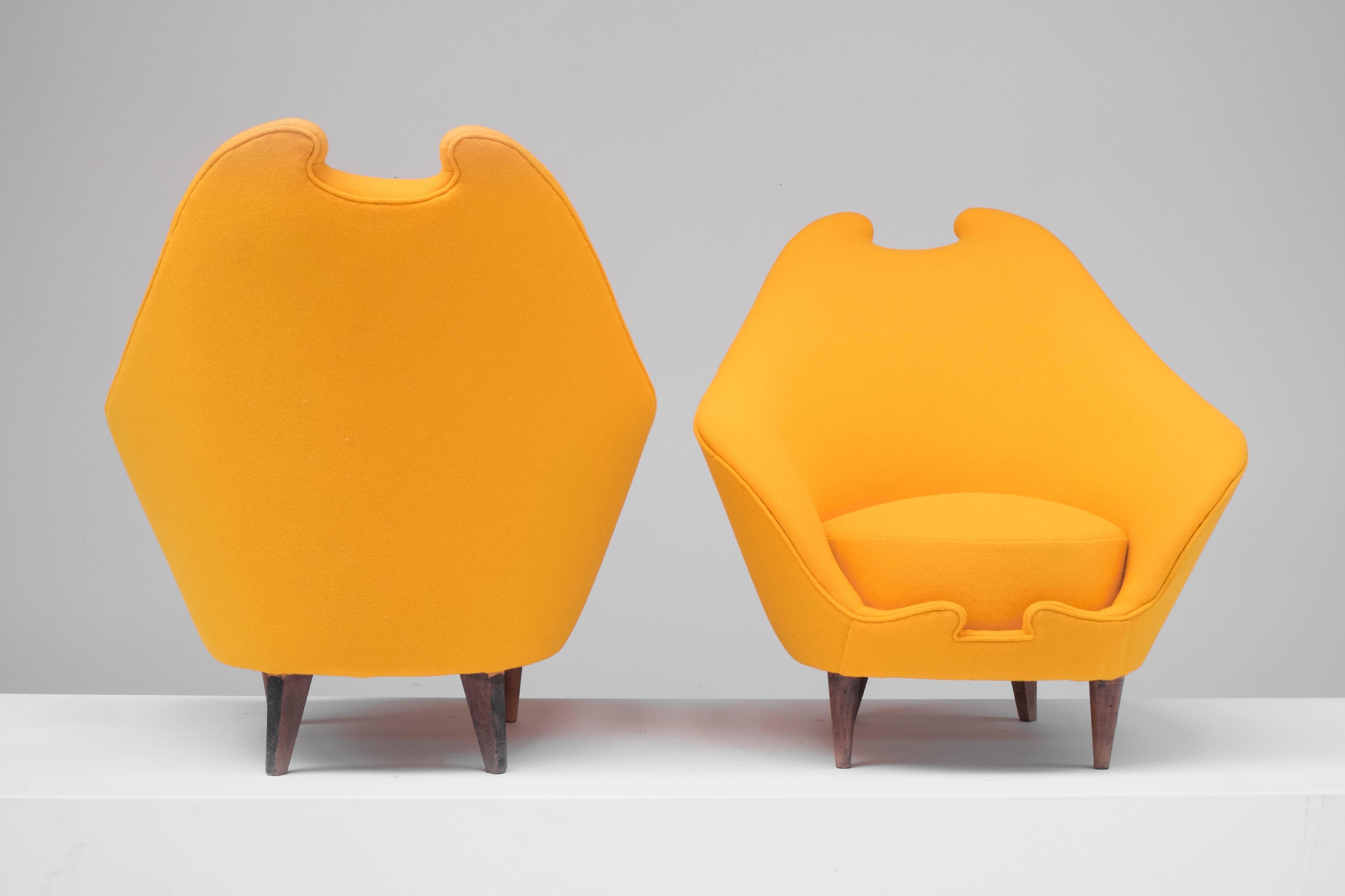 Pair of Italian Fauteuils, 1950s 5