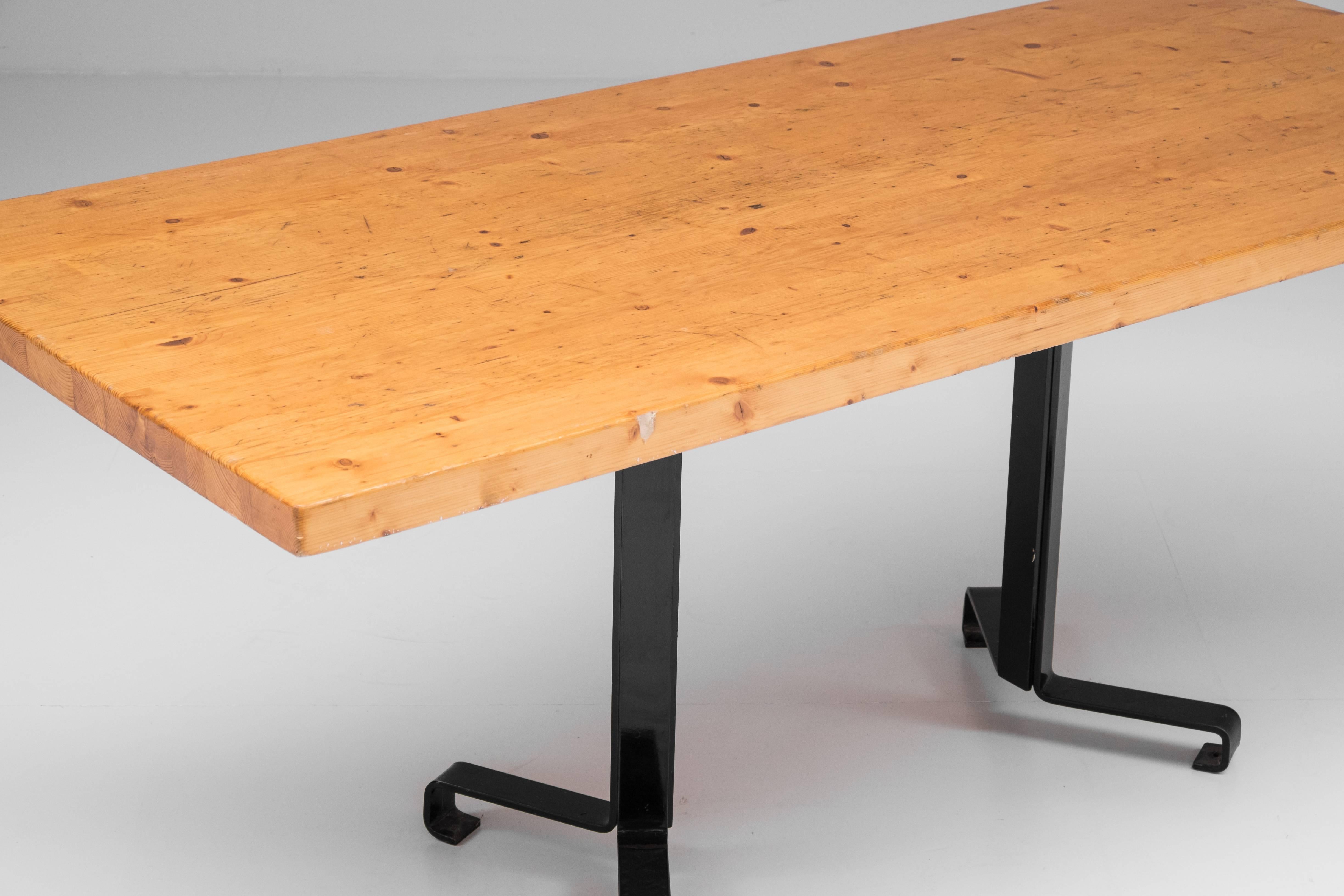 20th Century Charlotte Perriand Dining Table for Les Arcs, French, 1960s For Sale