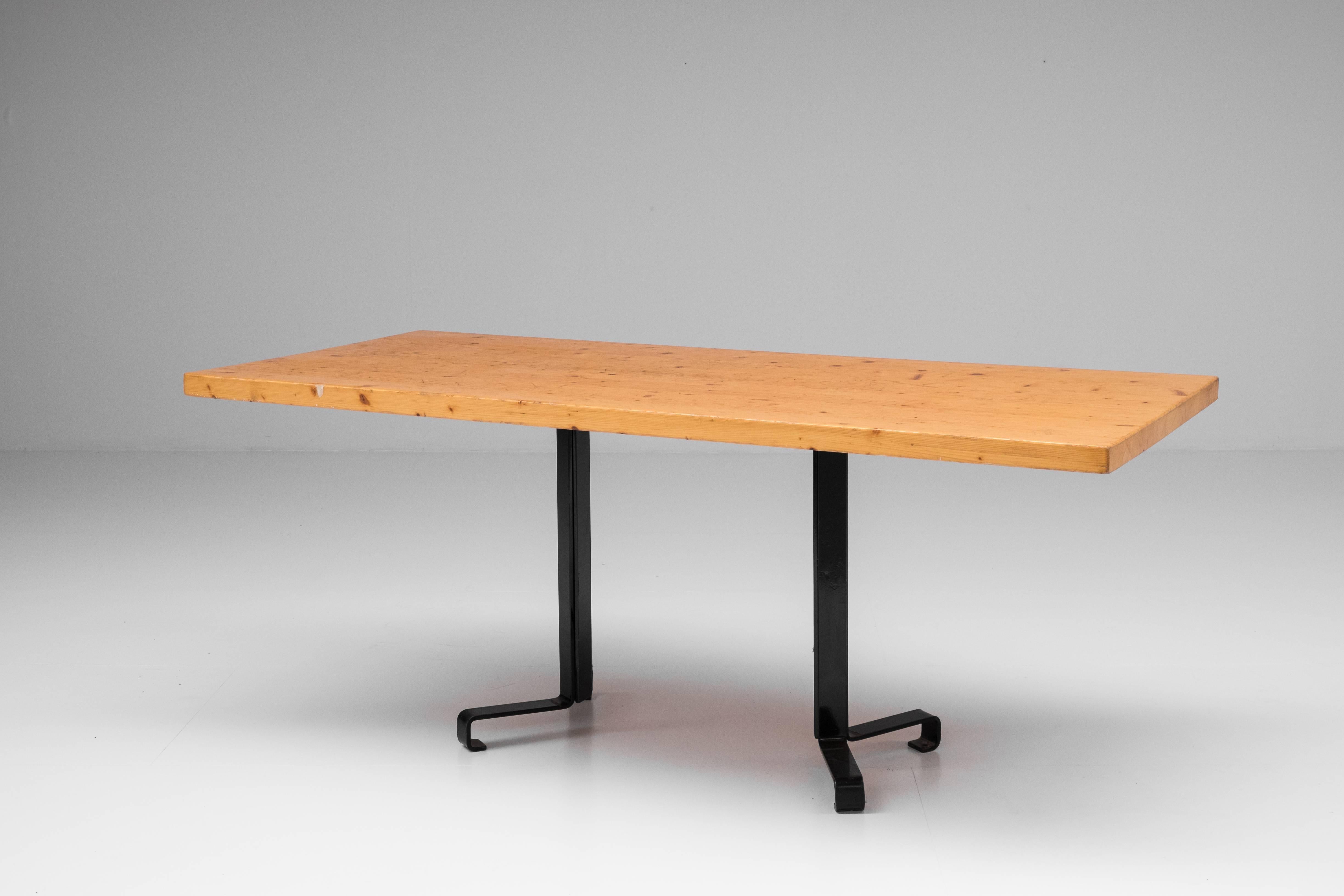 Charlotte Perriand Dining Table for Les Arcs, French, 1960s For Sale 1