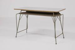 Desk by Belgian Designer Willy Van Der Meeren for Tubax, 1950s