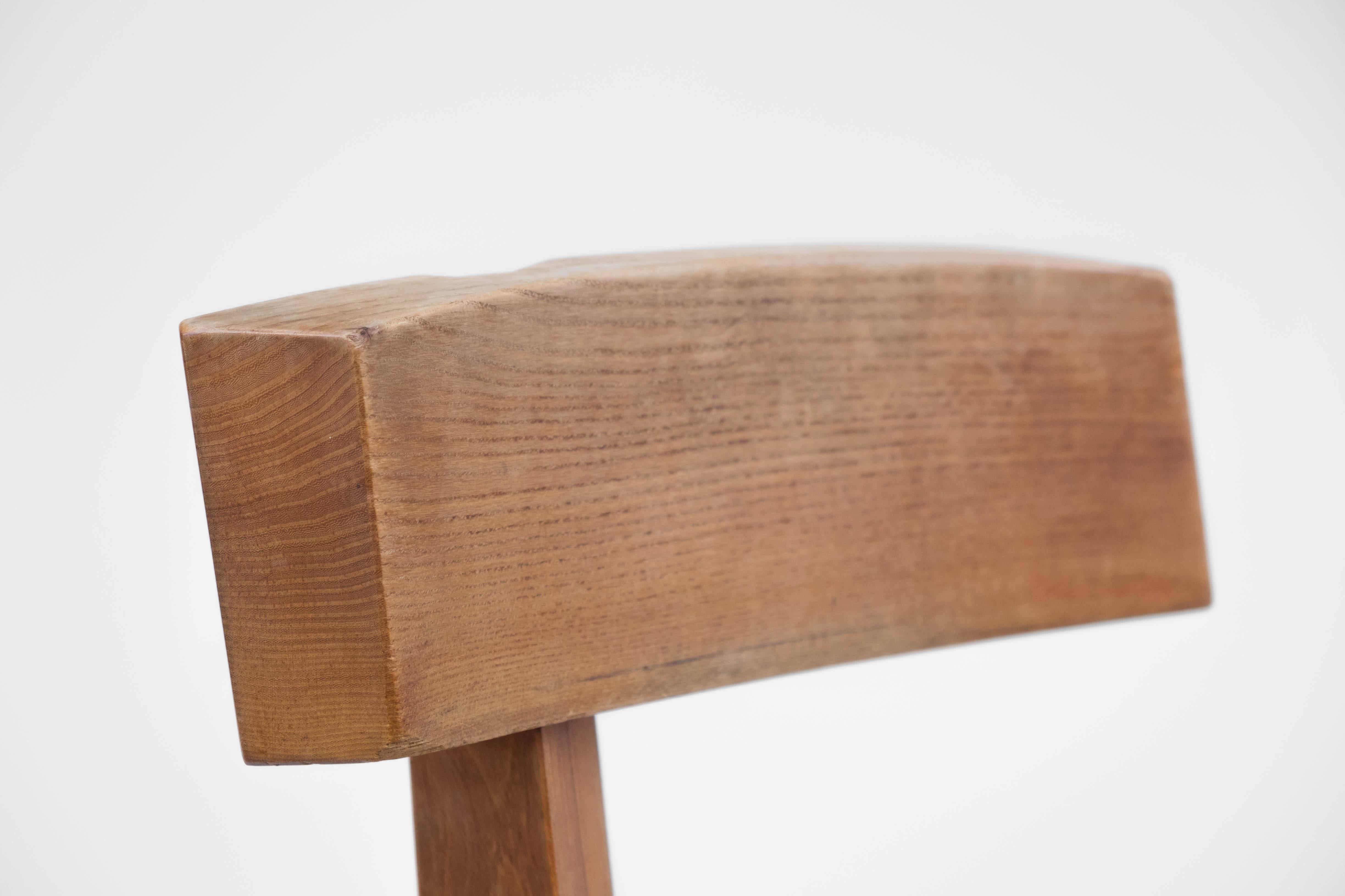 S34 Chair in Elm by Pierre Chapo, 1970s 2