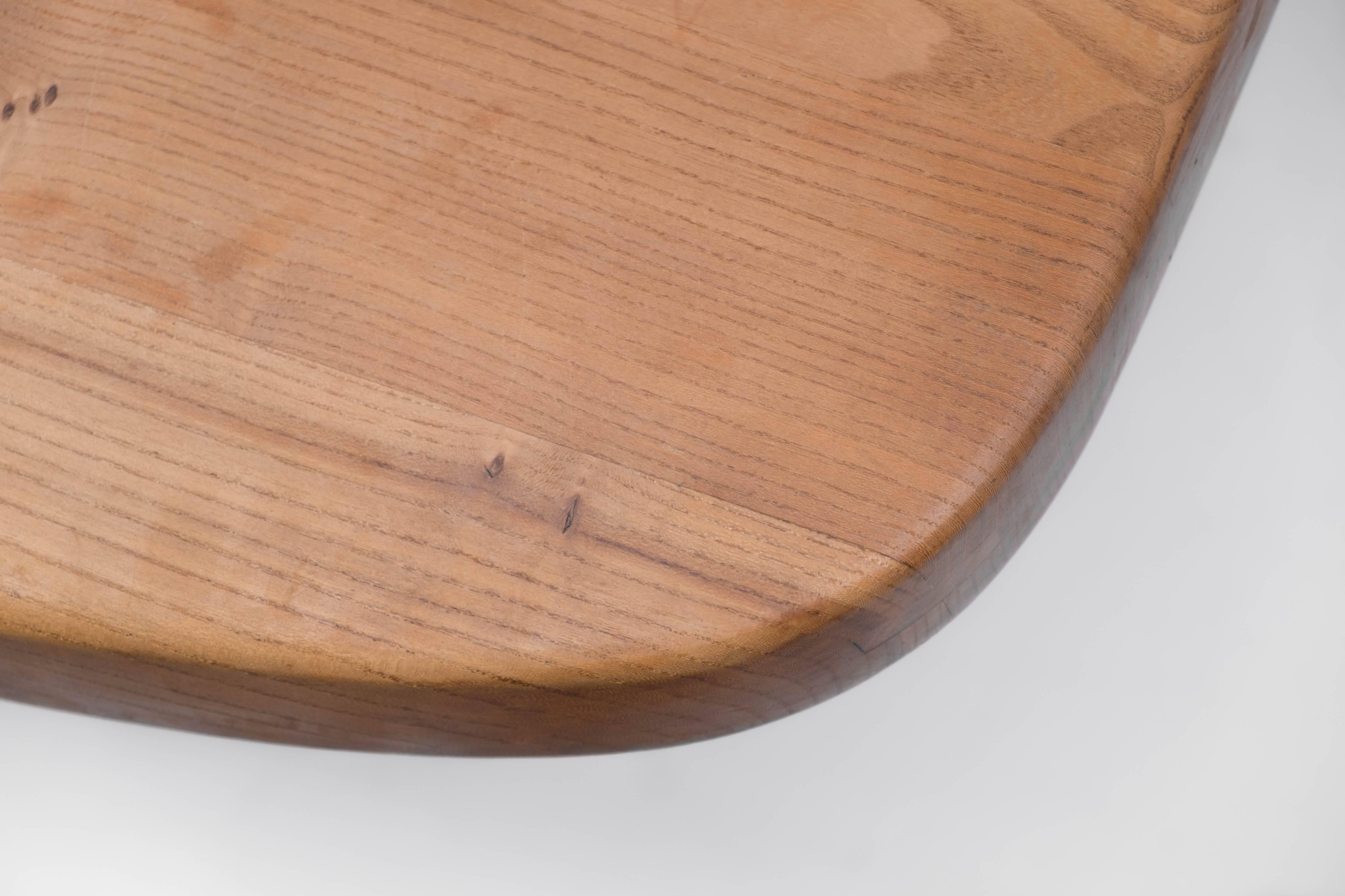 Mid-Century Modern T35-A Table in Elm by Pierre Chapo for Seltz, French 1970s For Sale