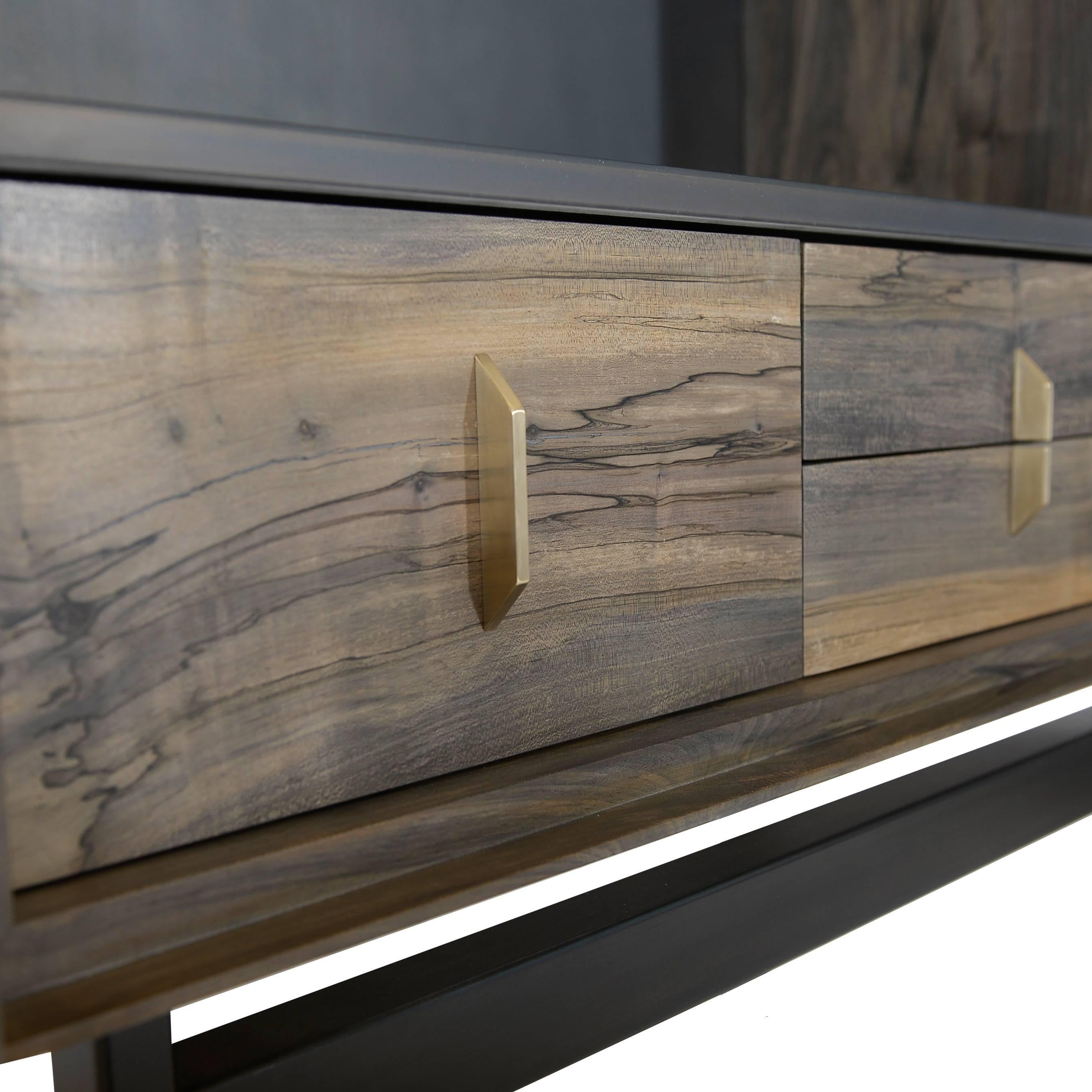 Modern Gotham Bar - Customizable Wood, Metal and Resin For Sale