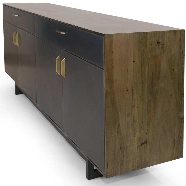 Gotham Credenza Customizable Wood, Metal and Resin For Sale at