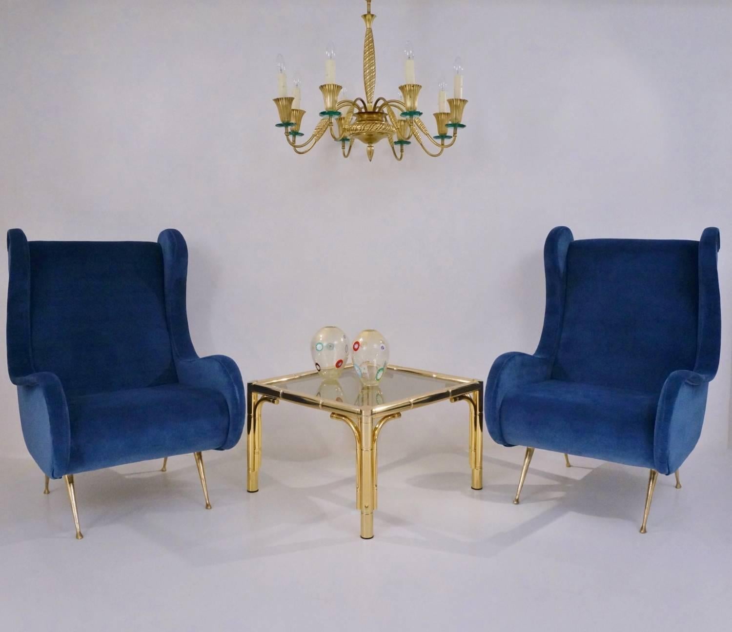 Maison Baguès Tables, Pair in Brass Bamboo Effect, 1970s, French 2
