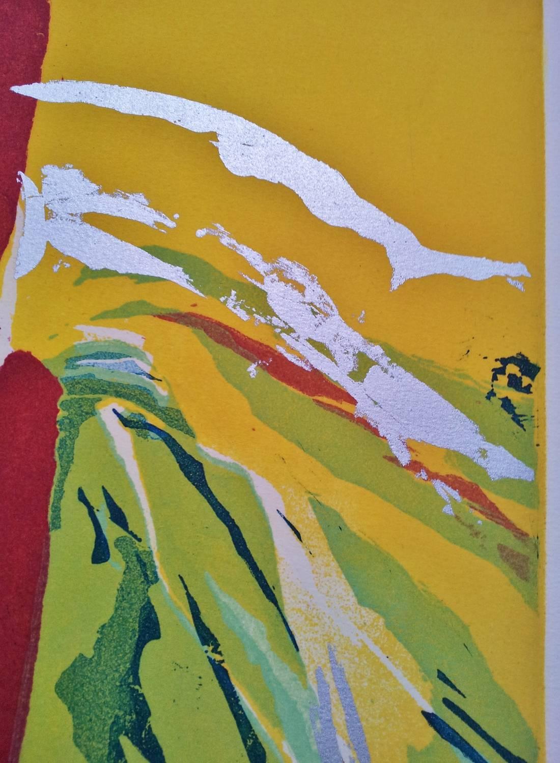 Post-Modern John Chamberlain Print 'Three Daughters, More Rain' from Natural Landscape Suite For Sale